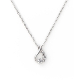 SILVER rhodiumメッキ | ドロップネックレス | Samantha Tiara