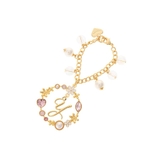 ゴールド | フラワーイニシャル バッグチャーム Y | Samantha Thavasa Petit Choice