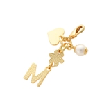 フラワーパール イニシャルファスナーチャーム M | Samantha Thavasa Petit Choice | 詳細画像1 