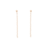 K14GF×メッキ | K14GF ハートチェーン ピアス | Samantha Tiara