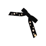 ブラック | ハートビジューリボンバレッタ | SAMANTHAVEGA