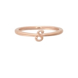 SILVER PGメッキ | イニシャルリング(S) | Samantha Tiara