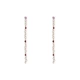 K10 YG | K10 YG ハートチェーンピアス(ロング) | Samantha Tiara