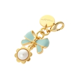 グリーン | リボンフラワーパール ファスナーチャーム | Samantha Thavasa Petit Choice