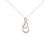 K10xK10 | K10 WG×PG Infinity Love Knot ネックレス | Samantha Tiara