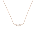 SILVER PGメッキ | ハートクリアストーンネックレス | Samantha Tiara