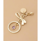 ラベンダー | ビジューリング リボンファスナーチャーム | Samantha Thavasa