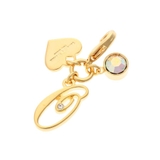 ゴールド | シンプルイニシャル ファスナーチャーム Ｏ | Samantha Thavasa Petit Choice