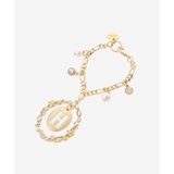 ゴールド | オーバルフラワーイニシャルバッグチャーム(H) | & chouette