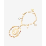 オーバルフラワーイニシャルバッグチャーム(S) | & chouette | 詳細画像1 