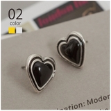 【GOLDY】ブラック ハート イヤリング 1251002 | SETUP7【WOMEN】 | 詳細画像1 