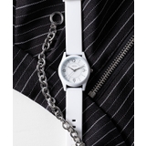 ホワイト | 【SETUP7】カジュアルシリコンウォッチ MKS2323 FW | SETUP7【WOMEN】