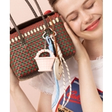 ピンク | 【Merry Gem】ドーナツ×バスケットチャーム ストラップ | SETUP7【WOMEN】