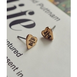 ゴールド系その他2 | 【GOLDY】ルーカス ハート ID プレート ピアス 1251003 | SETUP7【WOMEN】