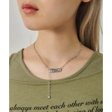 シルバー | 【GOLDY】レタリング プレート チェーン ネックレス 3251013 | SETUP7【WOMEN】