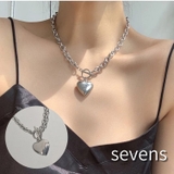 リングハートネックレス レディース メンズ ユニセックス ストリート 韓国 | sevens | 詳細画像1