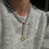 2wayボールチェーンネックレス 韓国 ストリート アクセサリー ユニセックス | sevens | 詳細画像3