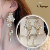 ロングピアス 揺れる 花 | shoppinggo | 詳細画像1 