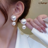 ピアス 2連 パール | shoppinggo | 詳細画像1 