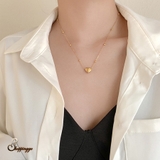 ハート型ネックレス チェーンチョーカー ゴールド | shoppinggo | 詳細画像1 