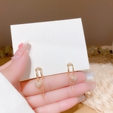 パール ピアス ハート レディース 揺れる アクセサリー かわいい キラキラ | shoppinggo | 詳細画像7 