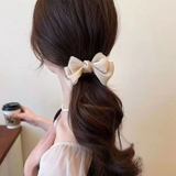 ベージュ | リボンバレッタ ダブル 清楚 | shoppinggo