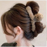 キャメル | ヘアクリップ ハート バンスクリップ | shoppinggo