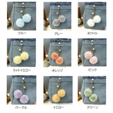 ポンポン ファーチャーム ふわふわ | shoppinggo | 詳細画像2