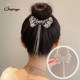 ヘアクリップ はな ゆらゆらチェーン付き | shoppinggo | 詳細画像1 