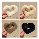 ヘアクリップ ハート ファー | shoppinggo | 詳細画像2 