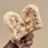 ヘアクリップ ハート ファー | shoppinggo | 詳細画像7 