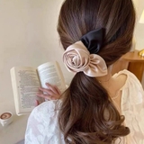 ブラックベージュ | はなバレッタ バラヘアクリップ ヘアアクセ | shoppinggo