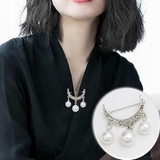 シルバー | ブローチ 月 パール | shoppinggo