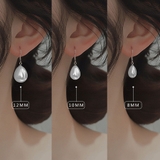 ホワイト*10mm | パールピアス フックピアス 揺れる | shoppinggo