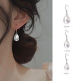 ホワイト*12mm | パールピアス フックピアス 揺れる | shoppinggo