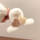 ホワイト | ヘアクリップ ハート バンスクリップ | shoppinggo