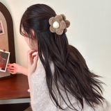 ヘアクリップ 花 ファー | shoppinggo | 詳細画像9 