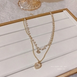 パールネックレス 2連チェーン チョーカー ネックレス チェーンチョーカー | shoppinggo | 詳細画像4