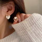 ホワイト | ピアス ハート 可愛いピアス | shoppinggo