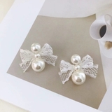 パールピアス リボン レース | shoppinggo | 詳細画像2