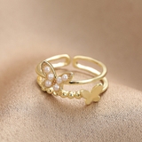 指輪 蝶々デザイン オープンリング | shoppinggo | 詳細画像3 