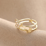 指輪 蝶々デザイン オープンリング | shoppinggo | 詳細画像5 