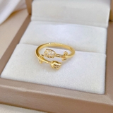 指輪 花デザイン オープンリング | shoppinggo | 詳細画像7 