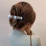 シルバー | ヘアクリップ 大きめ 大粒パール | shoppinggo