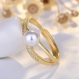ゴールド | 指輪 パール オープンリング | shoppinggo