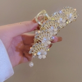 ヘアクリップ はなバレッタ ゆらゆらチェーン付き | shoppinggo | 詳細画像4 
