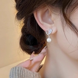 ピアス ハート可愛いピアス パール | shoppinggo | 詳細画像3 