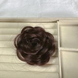 ブラウン | ウィッグヘアクリップ はなウィッグ お団子ウィッグ | shoppinggo