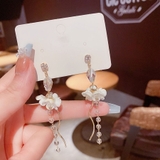 パールピアス 揺れるモチーフピアス 花 可愛い イヤリング 人気アクセサリー | shoppinggo | 詳細画像4