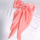 スイカレッド | リボンバレッタ 大きい リボンヘアアクセサリー | shoppinggo